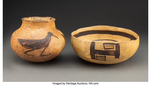 70097: Two Anasazi Pottery Items c. 1150 - 1350 AD in