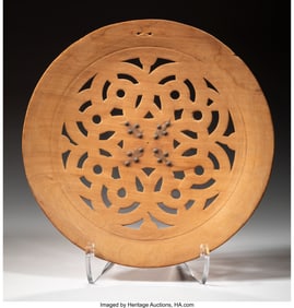 70357: A Maroon or Djuka Wood Tray Suriname, 20th cent
