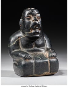 70278: An Olmec Seated Figure Gulf Coast, Mexico, c. 1