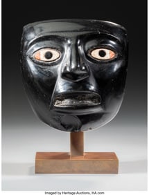 70280: A Toltec Mask Mexico, c. 900-1200 AD Polished