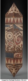 70364: A Large Dayak Shield Borneo, Indonesia, 20th ce
