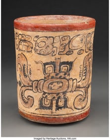 70284: A Maya Codex-Style Vase Mesoamerica, Classic Pe