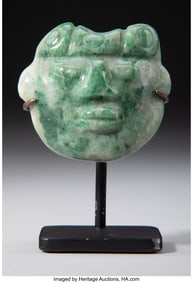 70290: A Maya Jade Pendant Mesoamerica, c. 200-500 AD