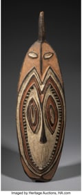70380: A Middle Sepik River Yam Ceremony Board Papua N