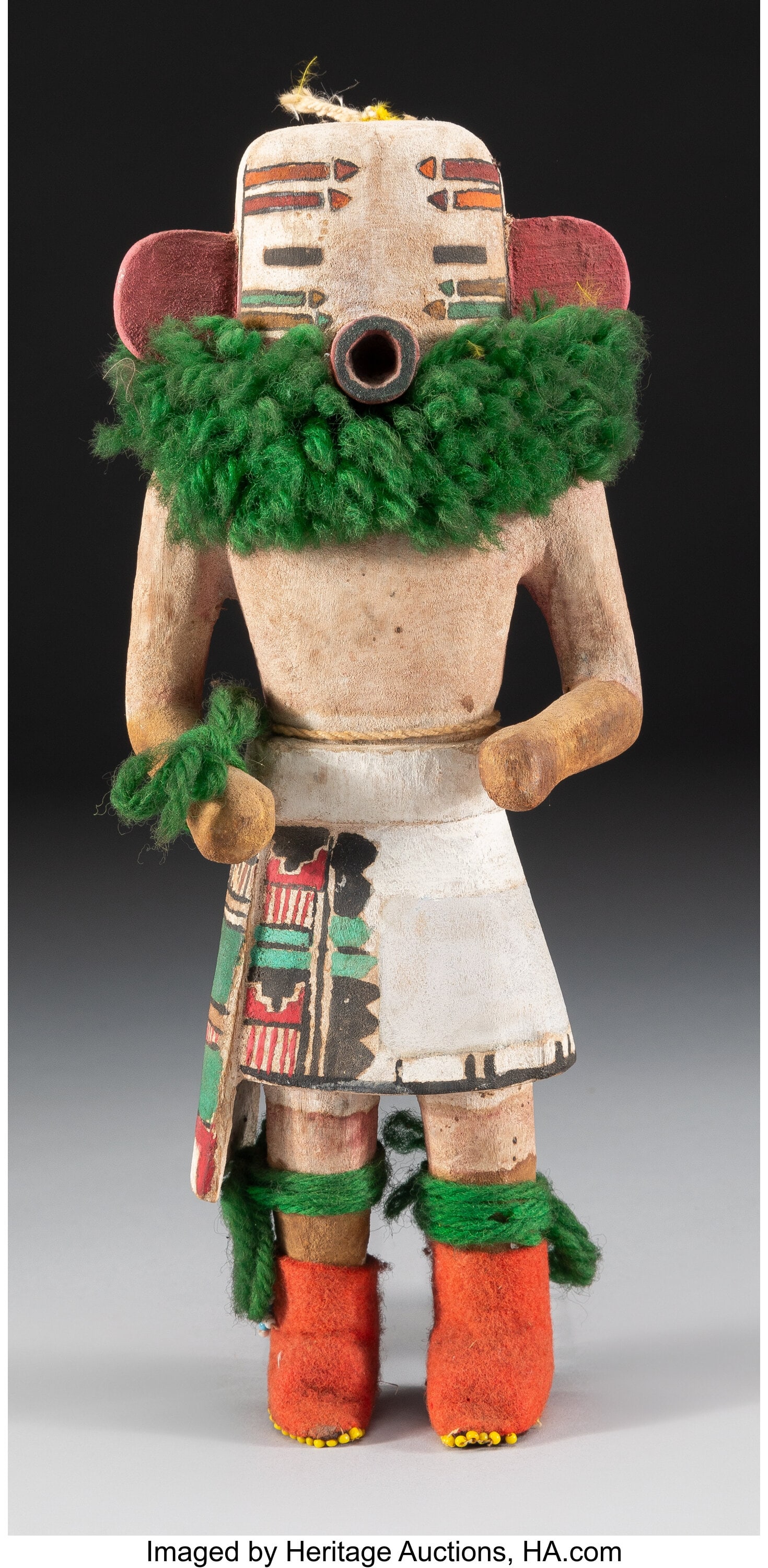 70384: A Hopi Cottonwood Kachina Doll cottonwood, pai
