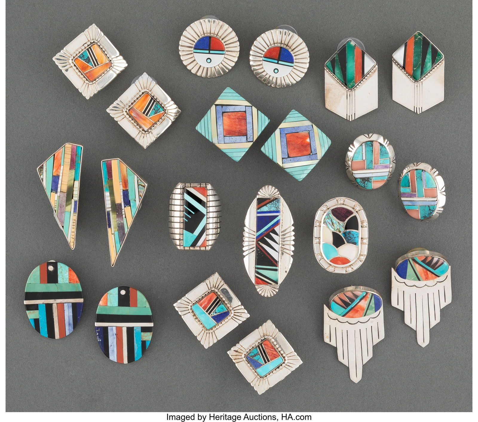 Twelve Southwest Style Jewelry Items   including (1 of 2)