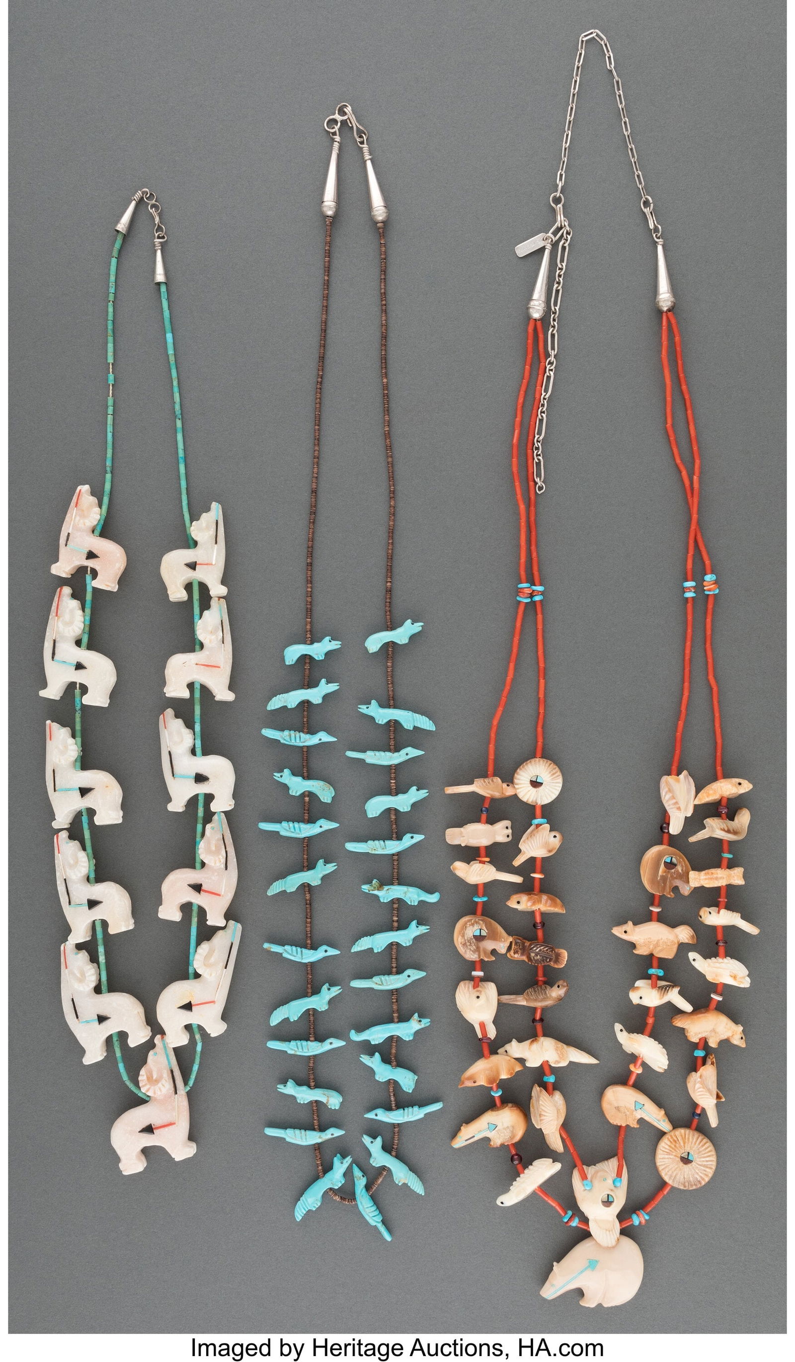Three Southwest Style Fetish Necklaces   Lengths (1 of 1)