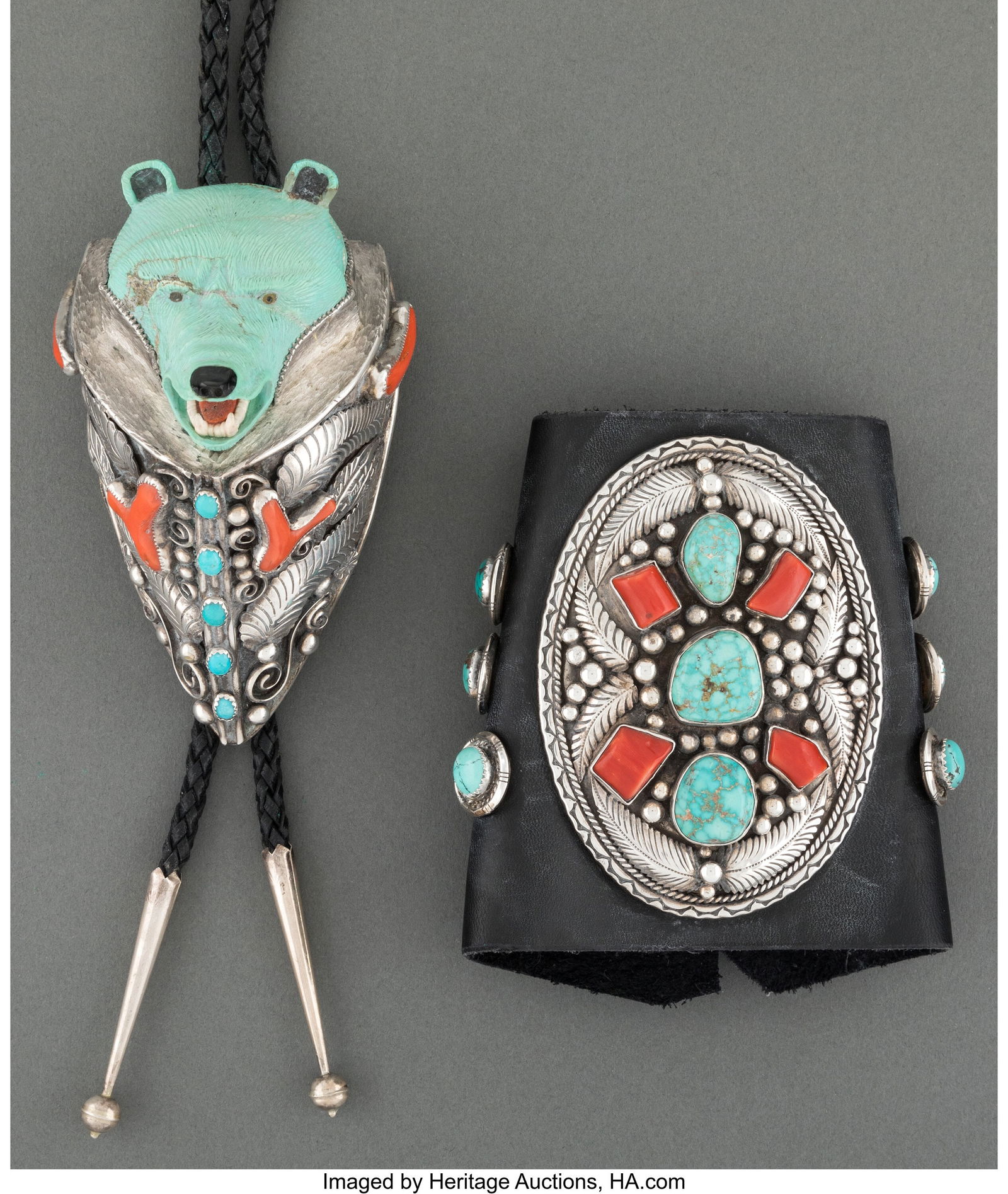 Two Southwest Jewelry Items   including a bolo t (1 of 2)