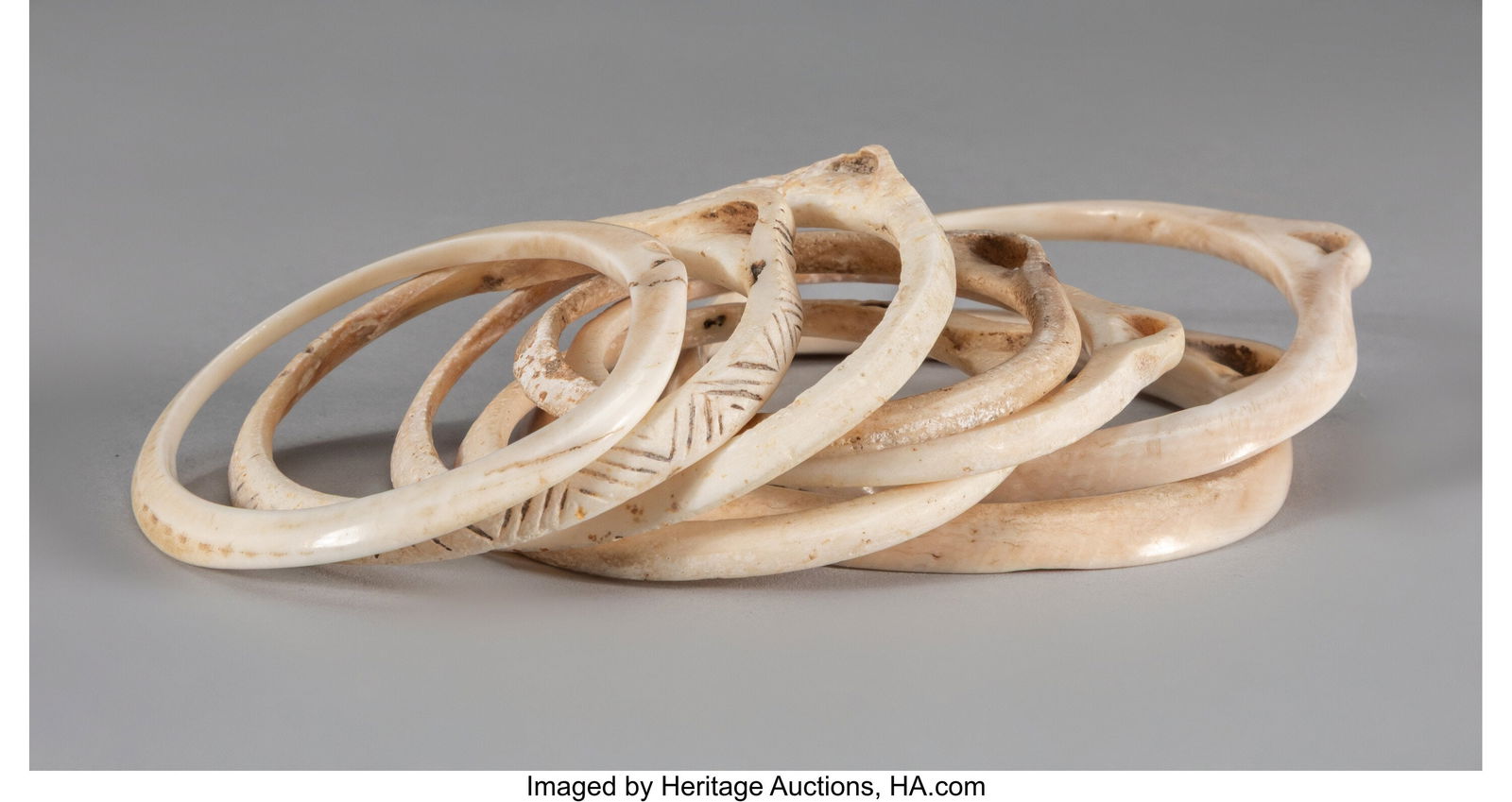 Eight Hohokam Bracelets  c. 200 BC - 1450 AD  ca (1 of 2)