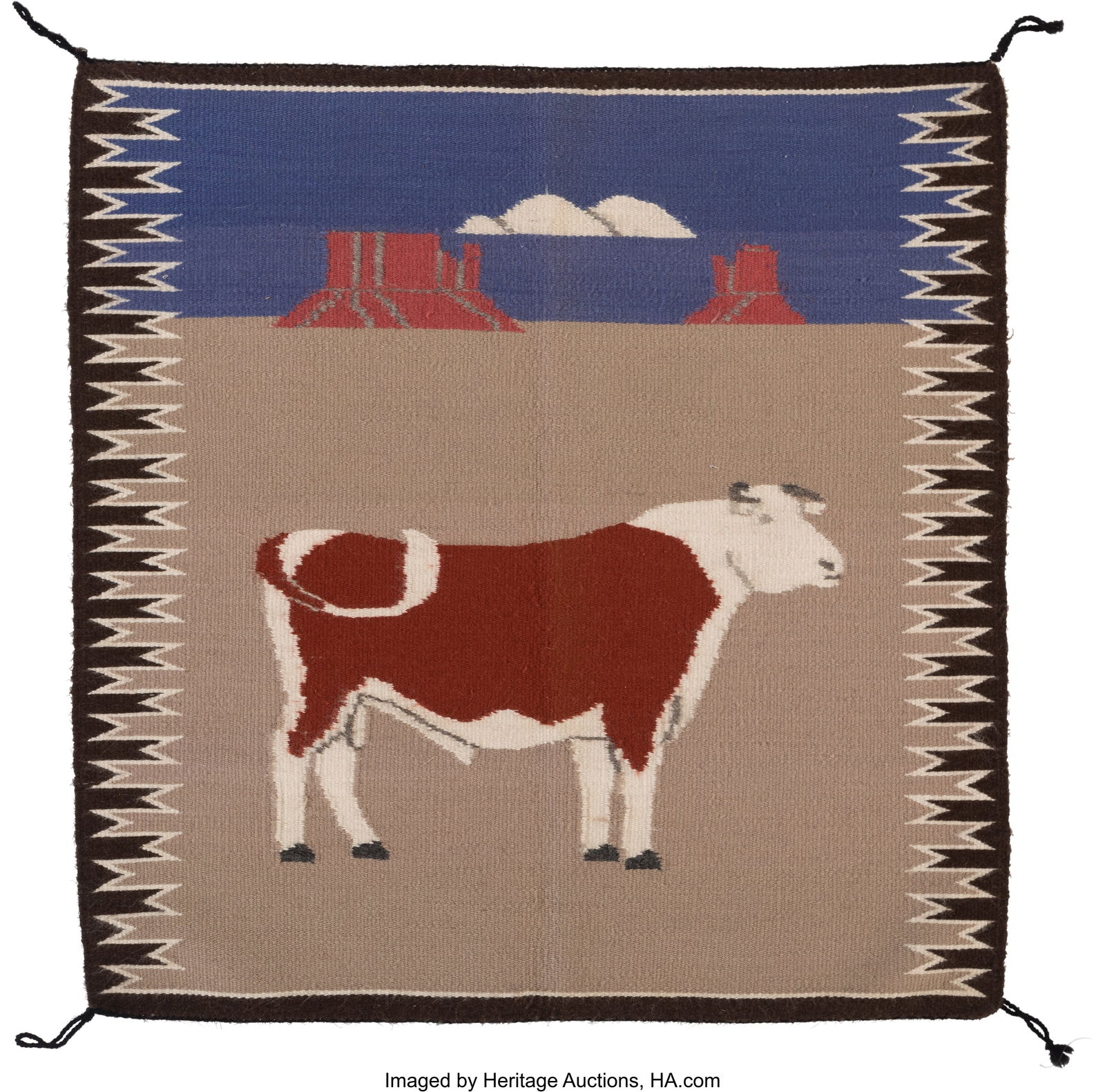 A Navajo Pictorial Weaving   Provenance: Propert (1 of 2)