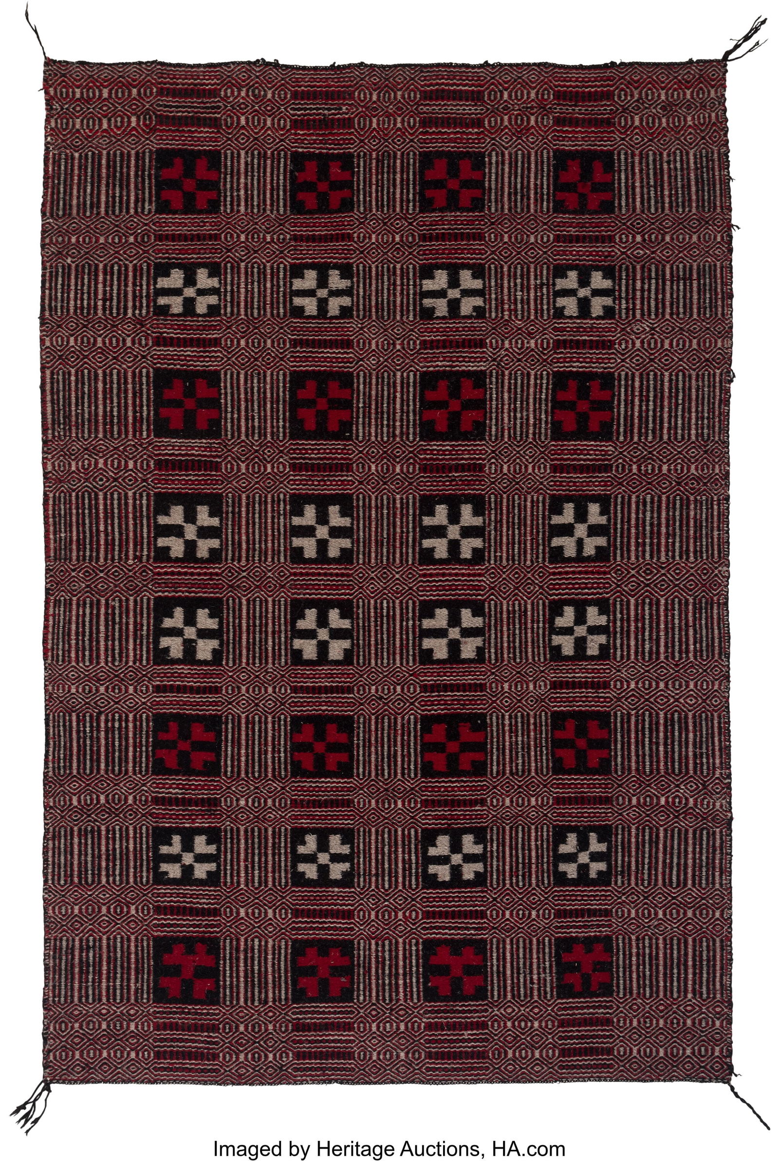 A Contemporary Navajo Double Weave Rug  Ruth Cur (1 of 2)