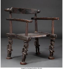 70504: A Senufo Chair Provenance: Property from the C