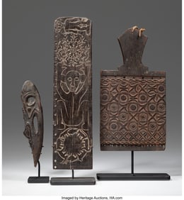 70528: Three Oceanic Wood Shamanic or Talismanic Items