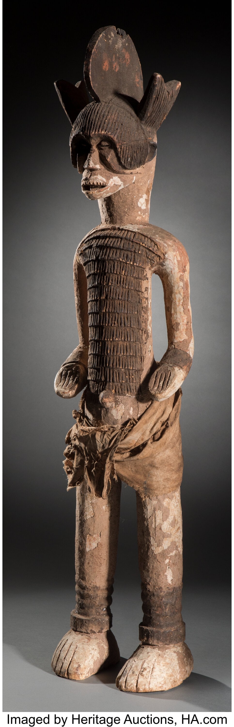 An Igbo Tutelary Guardian Figure  Provenance: Pr (1 of 2)