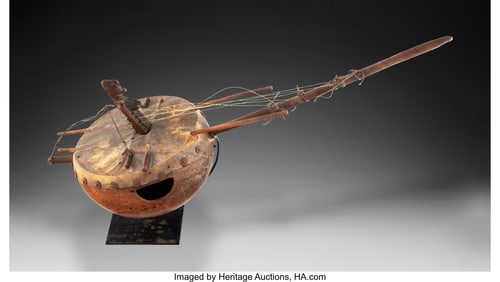 70503: A Senufo Harp or Lute, korikaarive Mali/Cote d'