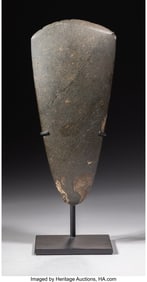 70521: A Wahgi Valley Dark Gray-Green Stone Axe Blade