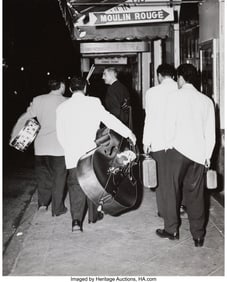 39102: Weegee (American, 1899-1968) Band on the Street,