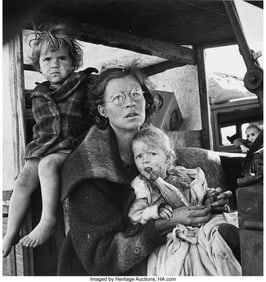 39009: Dorothea Lange (American, 1895-1965) A Group of