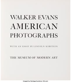 39013: Walker Evans (American, 1903-1975) American Phot