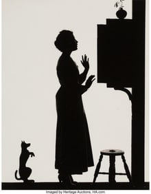 39117: Otto Dyar (American, 1890-1980) Group of 4 Silho
