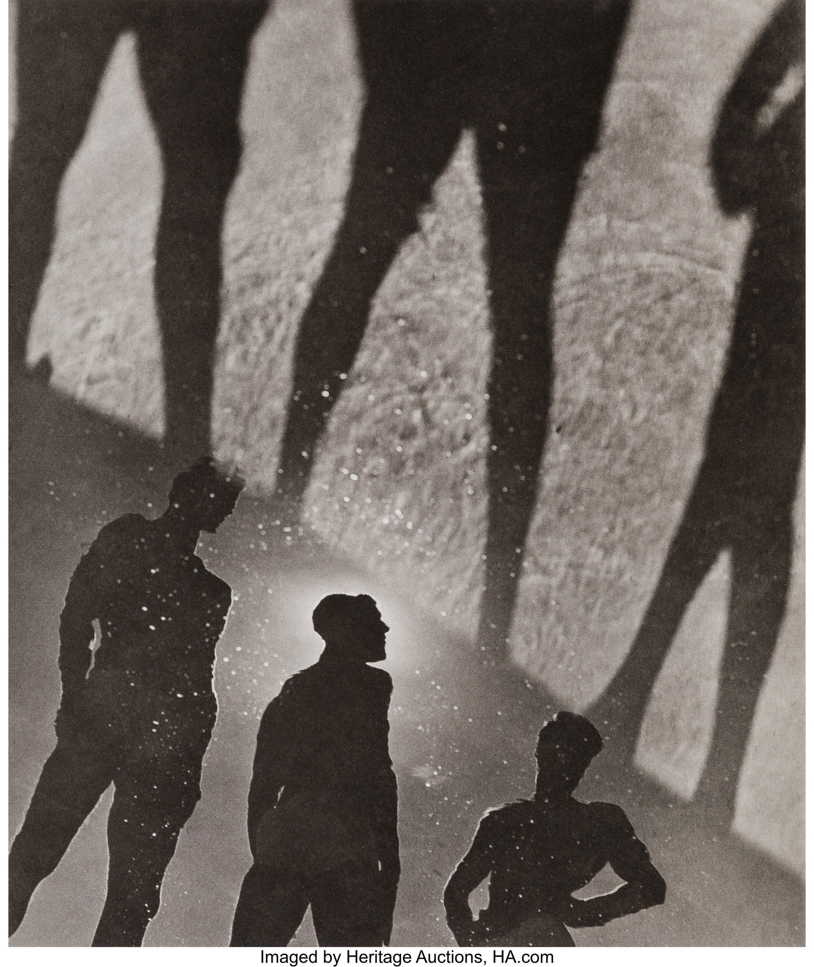 Bruce Weber (American, b. 1946) Three Men in a R: Bruce Weber (American, b. 1946) Three Men in a Reflecting Pool, Santa Barbara, California (from The Year of Tibet Portfolio I), 1989 Platinum Palladi