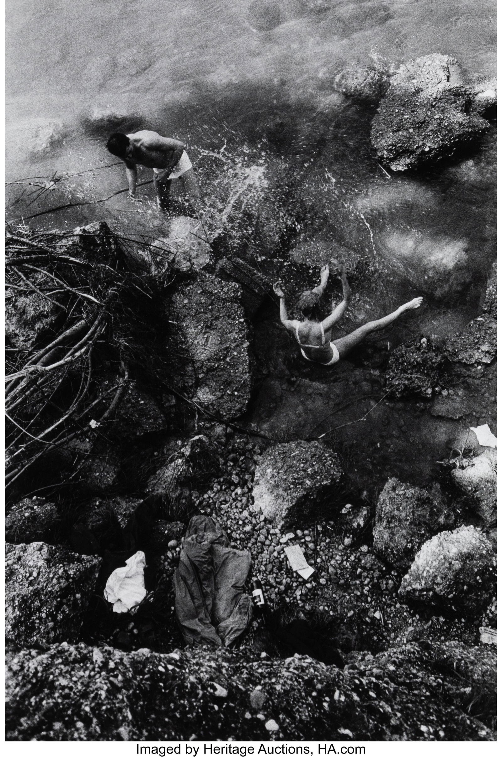 Will McBride (American, 1931-2015) Victor and Ta: Will McBride (American, 1931-2015) Victor and Tara in Stream Near Munich, 1962 Gelatin silver print 18 x 12 inches (45.7 x 30.5 cm) (image) 20 x