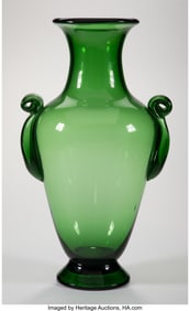 28232&colon; Murano Vase&comma; mid-20th century Blown glass 17 x 1