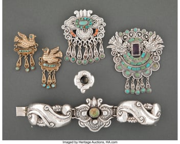 28015&colon; A Six-Piece Collection of Matilde Poulat Gilt Si