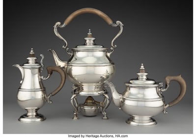 28089: A Three-Piece Crichton Brothers Silver Tea & Cof