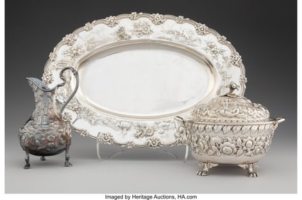 28170&colon; Three S&period; Kirk & Son Co&period; Silver Table Articles&comma; B