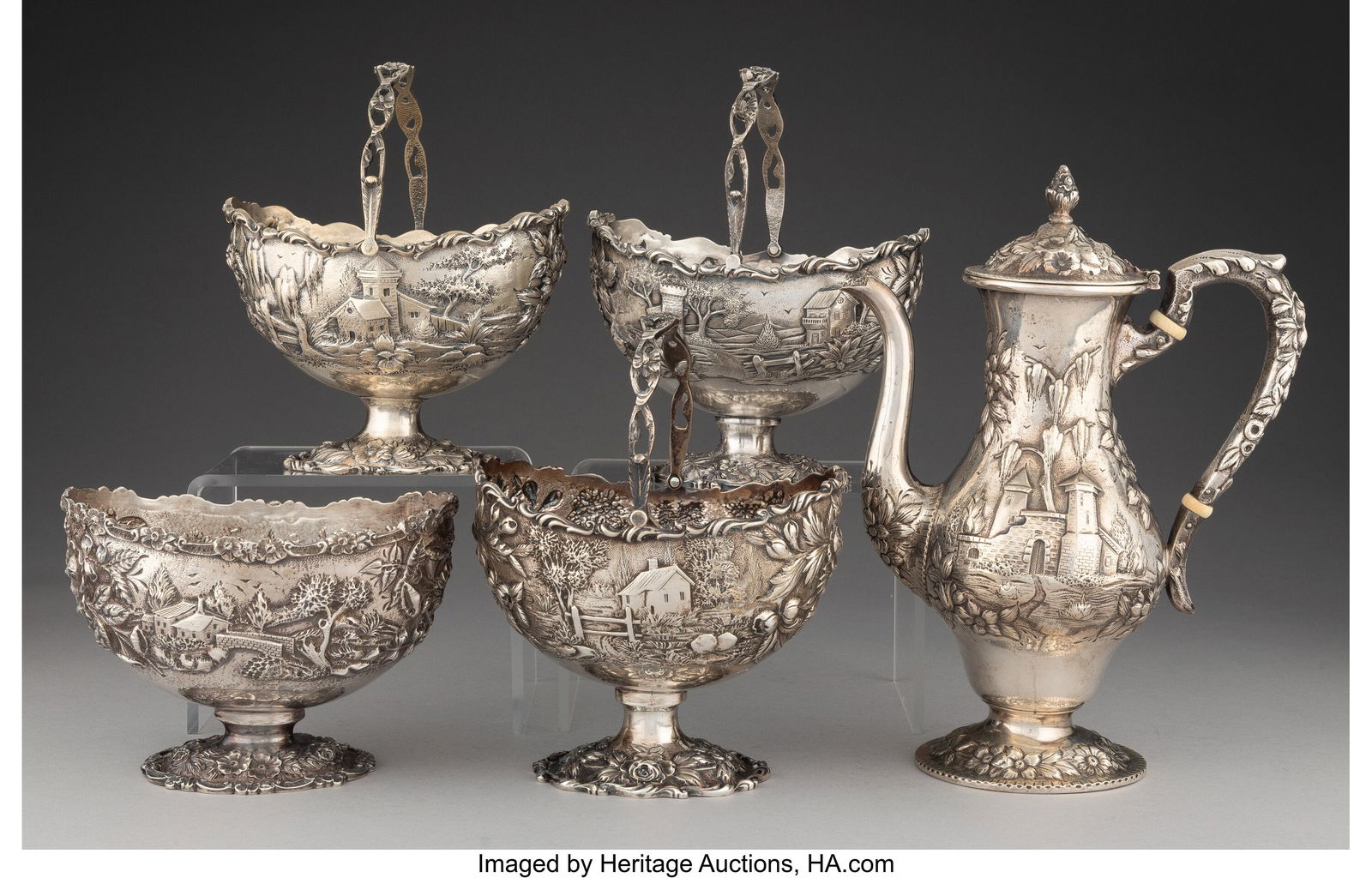 Five S. Kirk & Son Co. Table Articles, Baltimore (1 of 3)