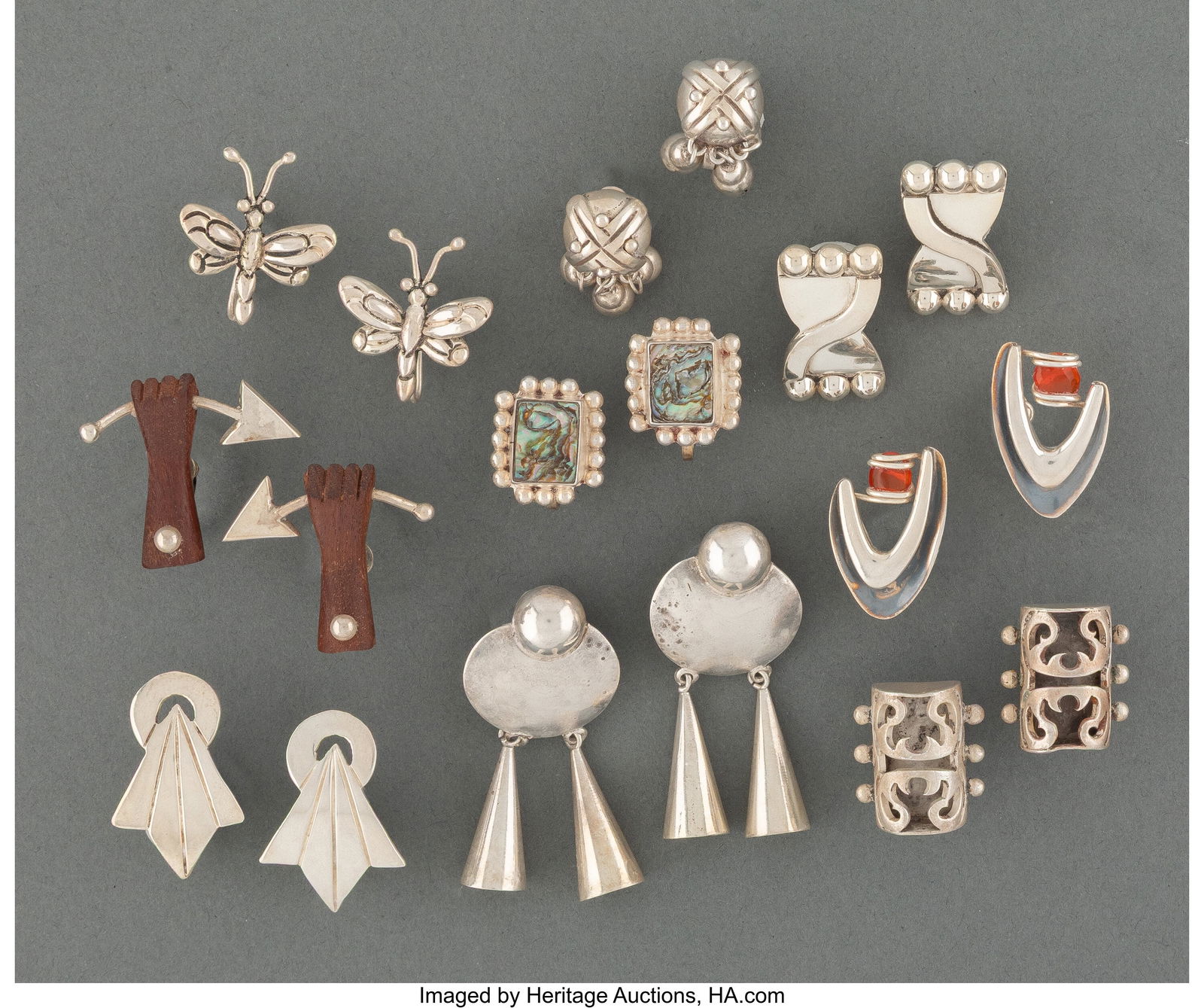 A Collection of Eighteen Latin American Silver E (1 of 3)