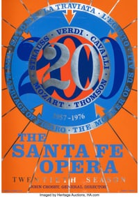 28221&colon; Robert Indiana &lpar;American&comma; 1928-2018&rpar; Santa Fe Op