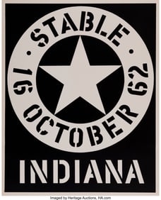 28224&colon; Robert Indiana &lpar;1928-2018&rpar; Stable&comma; 1962 Screenpr