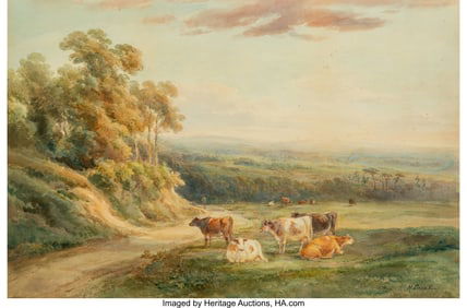 28060&colon; Henry Earp &lpar;British&comma; 1831-1914&rpar; Cows resting in 
