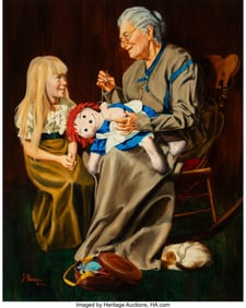 28141: Gerald Farm (American, b. 1935) A Grandma's Plea