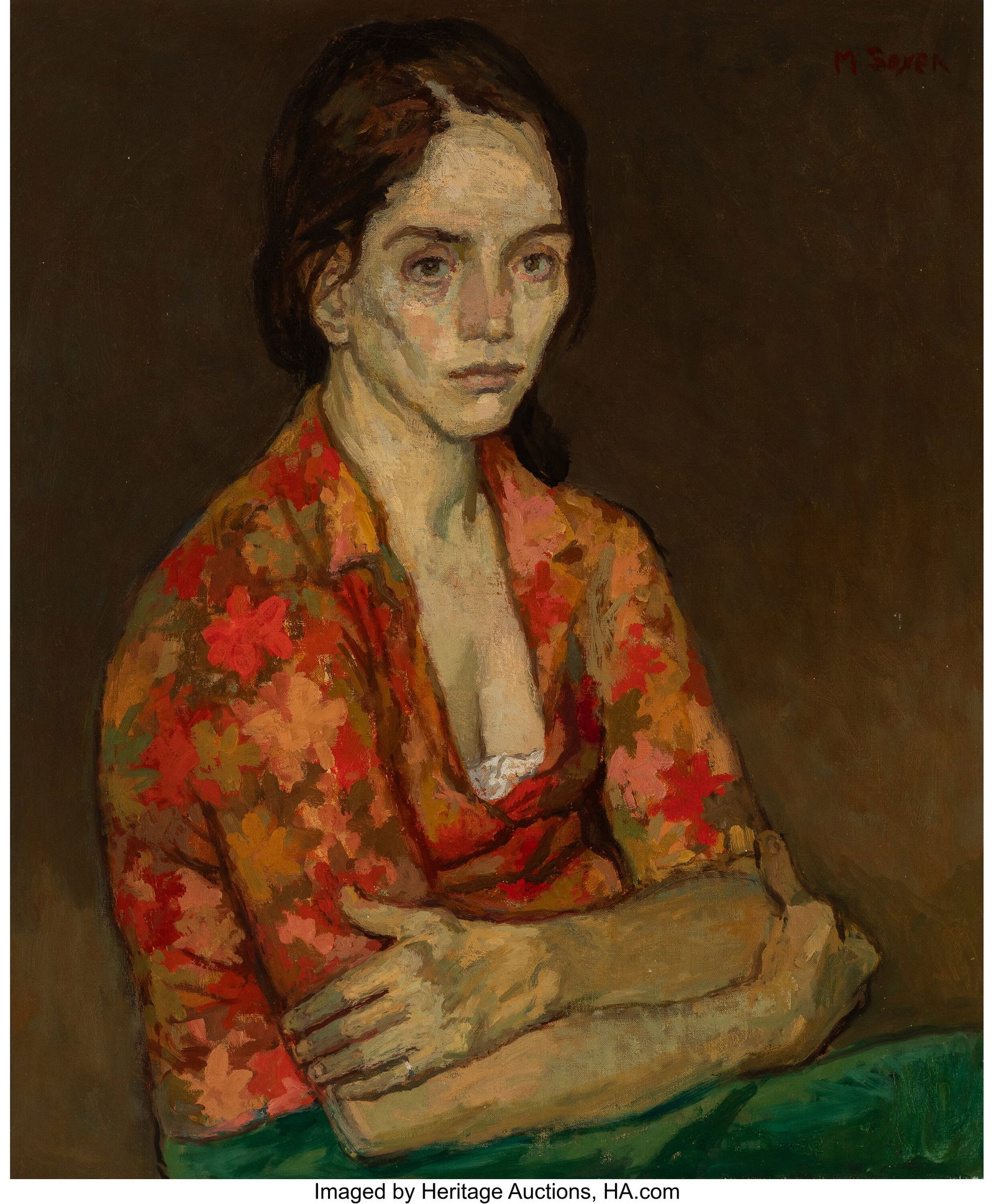 Moses Soyer (American, 1899-1974) Cynthia in Pri (1 of 3)