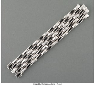 29042: Erté (Romain de Tirtoff) Rapport Bracelet Silve