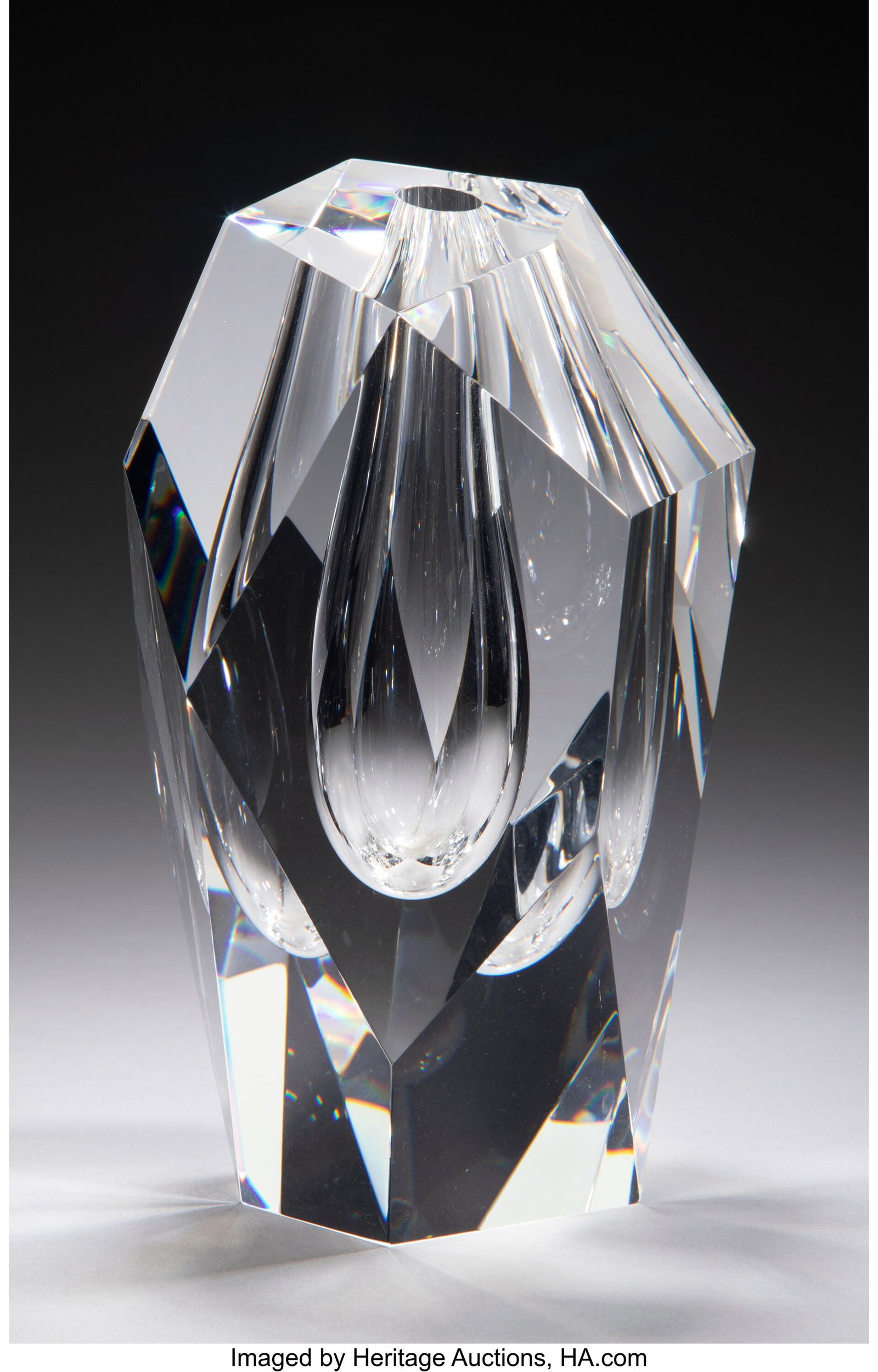 Paul Schulze for Steuben Glass Works Cut Vase wi (1 of 4)