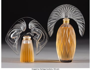29086: Lalique Two Perfume Bottles with Original Boxes,