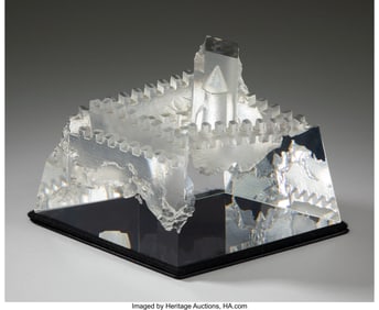 29055: David Dowler for Steuben Glass Works Castle of D