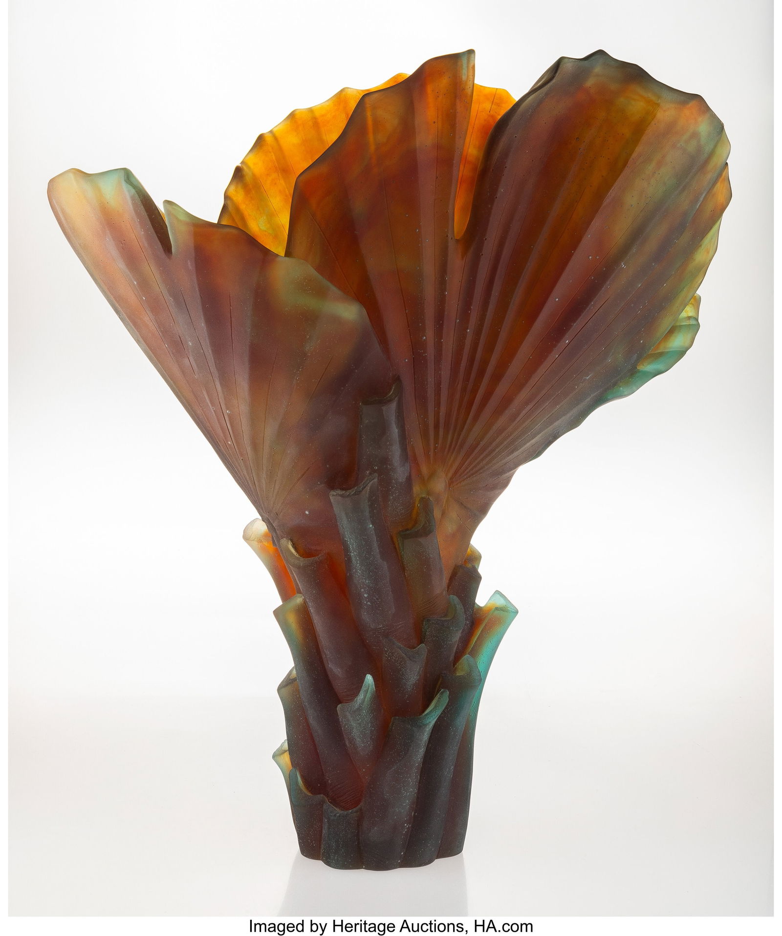 Emilio Robbia for Daum Palm Magnum, late 20th ce (1 of 3)