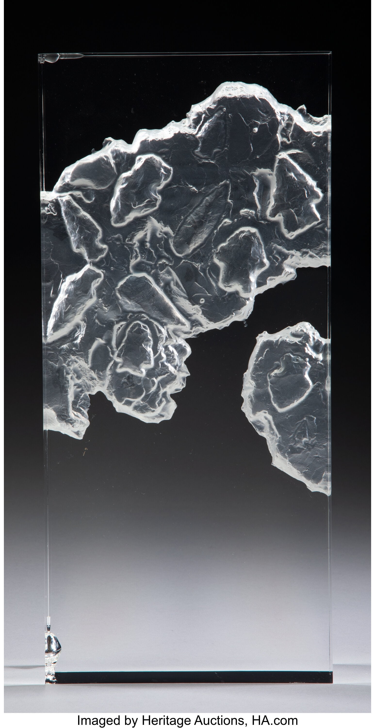 David Dowler for Steuben Glass Works Arrowheads: David Dowler for Steuben Glass Works Arrowheads, designed 1990 Glass 13-7/8 x 6-3/8 x 1-7/8 inches (35.2 x 16.2 x 4.8 cm) Marks: Steuben HID03101