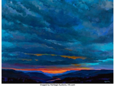 71102&colon; Michael Etie &lpar;American&comma; b&period; 1948&rpar; Last Light Oil 