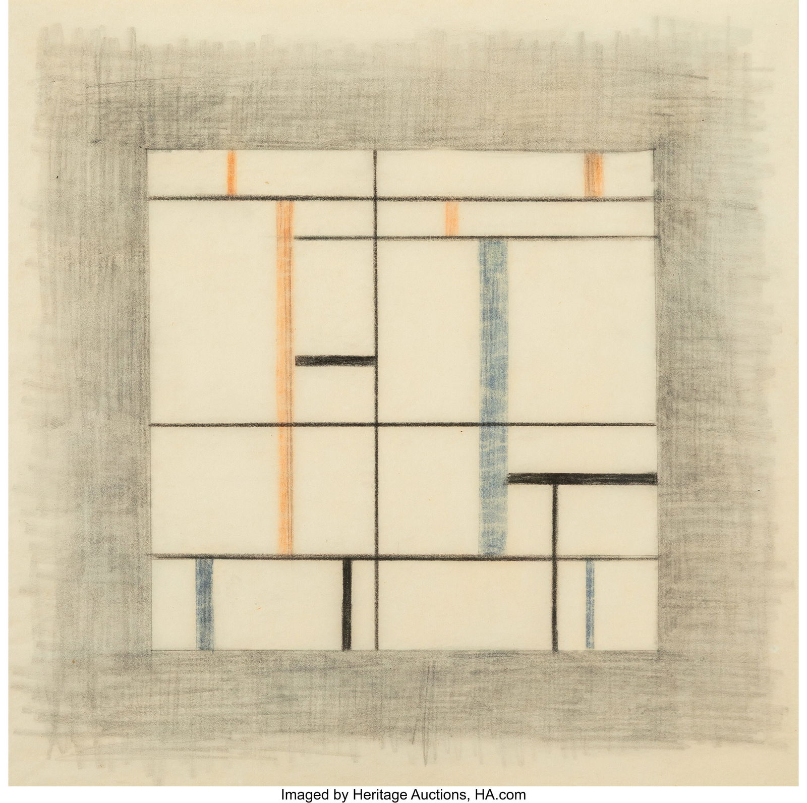 37002: Burgoyne Diller (1906-1965) Third Theme #416, ci