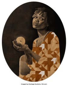 37085: Prinston Nnanna (b. 1990) Guya, 2019 Charcoal an
