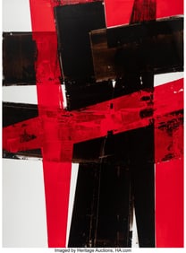 37006: Jean Pierre Rives (b. 1952) Untitled Acrylic and