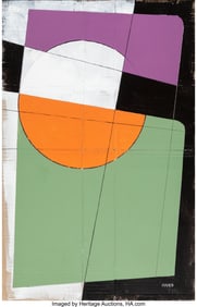37007: Jean Pierre Rives (b. 1952) Untitled Acrylic on
