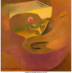 37010: William S. Schwartz (1896-1977) Untitled (Abstra