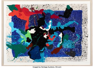 37012: Ronald Davis (b. 1937) Untitled (BC) from Music